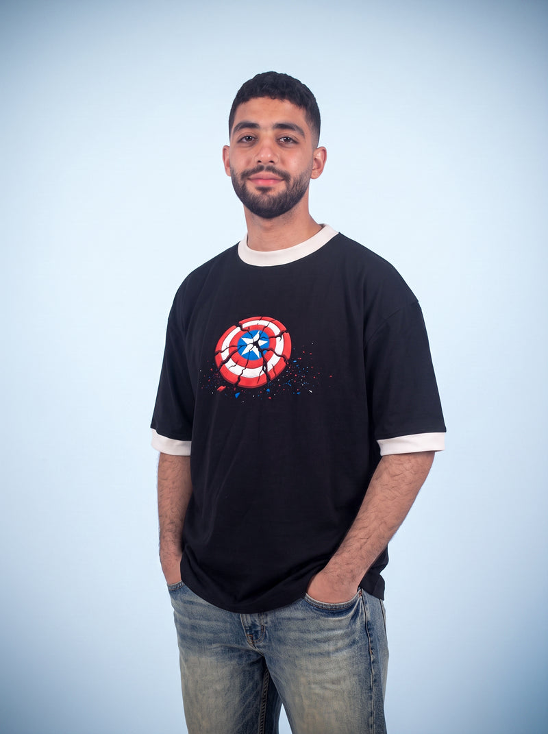“Not Us” Graphic Ringer Tee