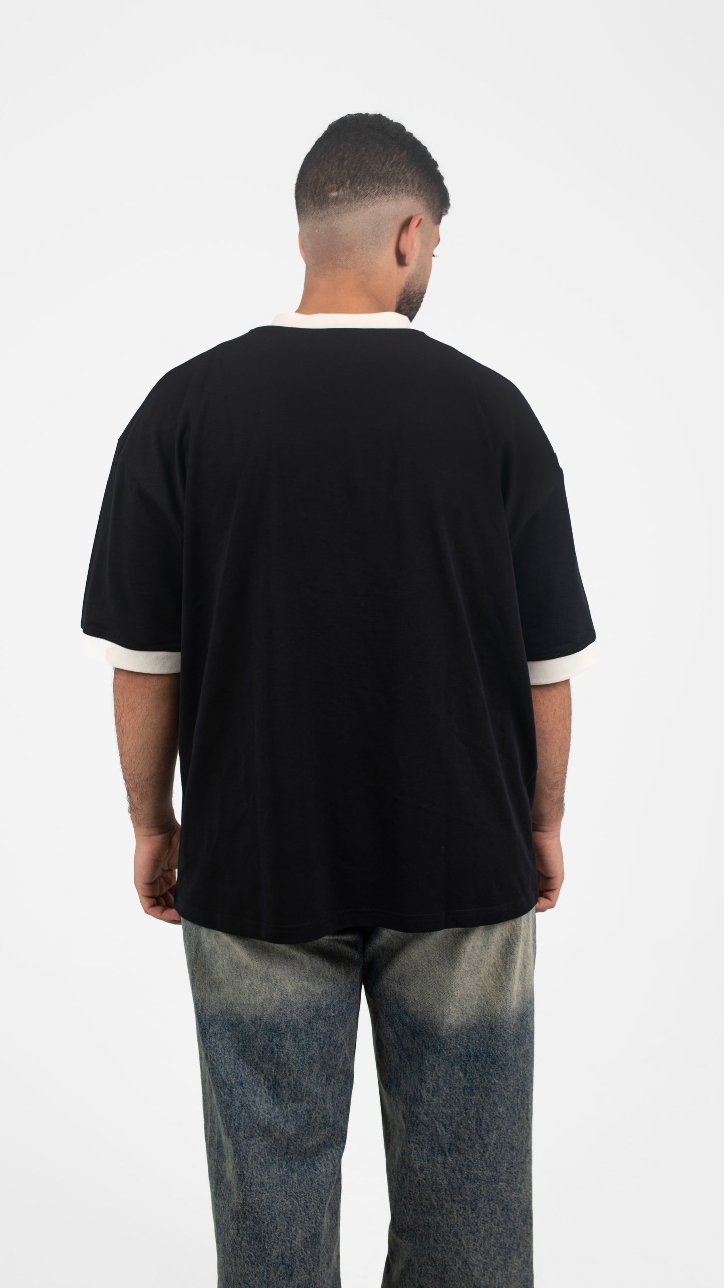 The Obsidian Black Ringer Tee