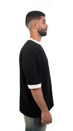 The Obsidian Black Ringer Tee