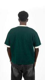 Ringer Tee Olive x White