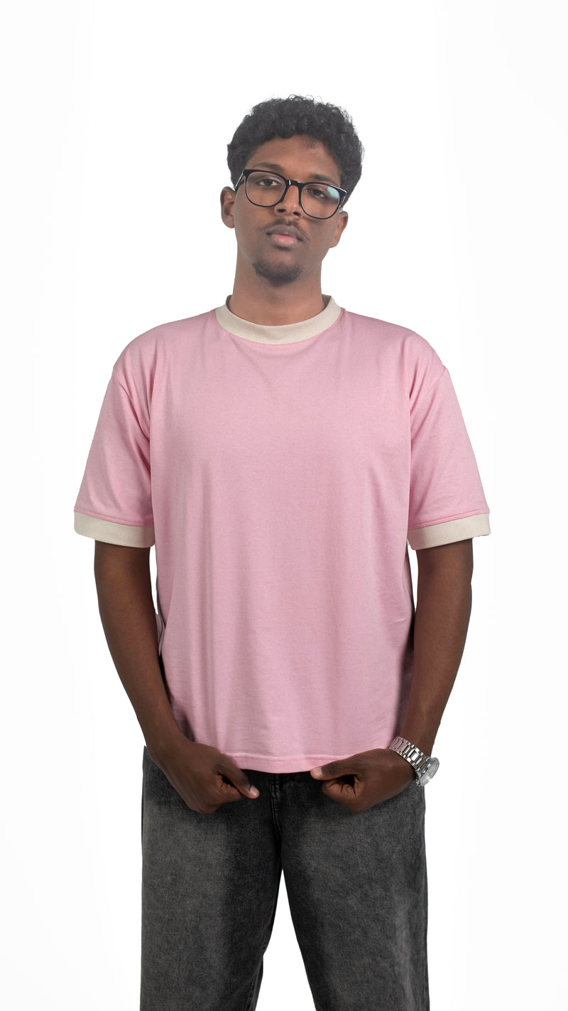 Ringer Tee Rose