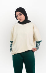 Ringer Tee Creamy x Olive